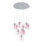 Eglo Pendel Lampe Ariscani 2 Stål Krom | Egnet for 10x E27